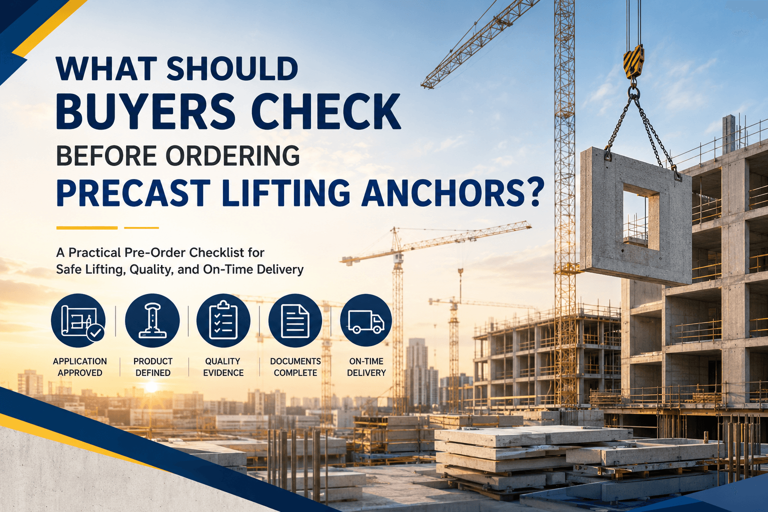 What Should Buyers Check Before Ordering Precast Lifting Anchors?