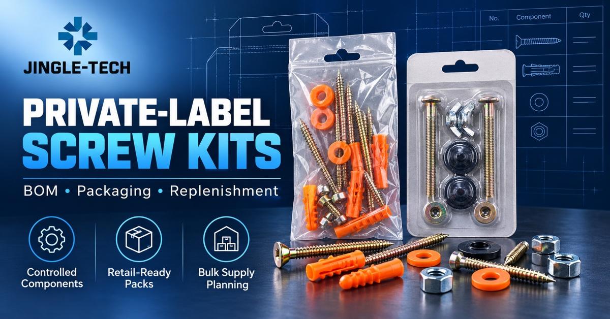 Private-Label Screw Kits for U.S. Distributors: BOM, Packaging, MOQ & Bulk Supply