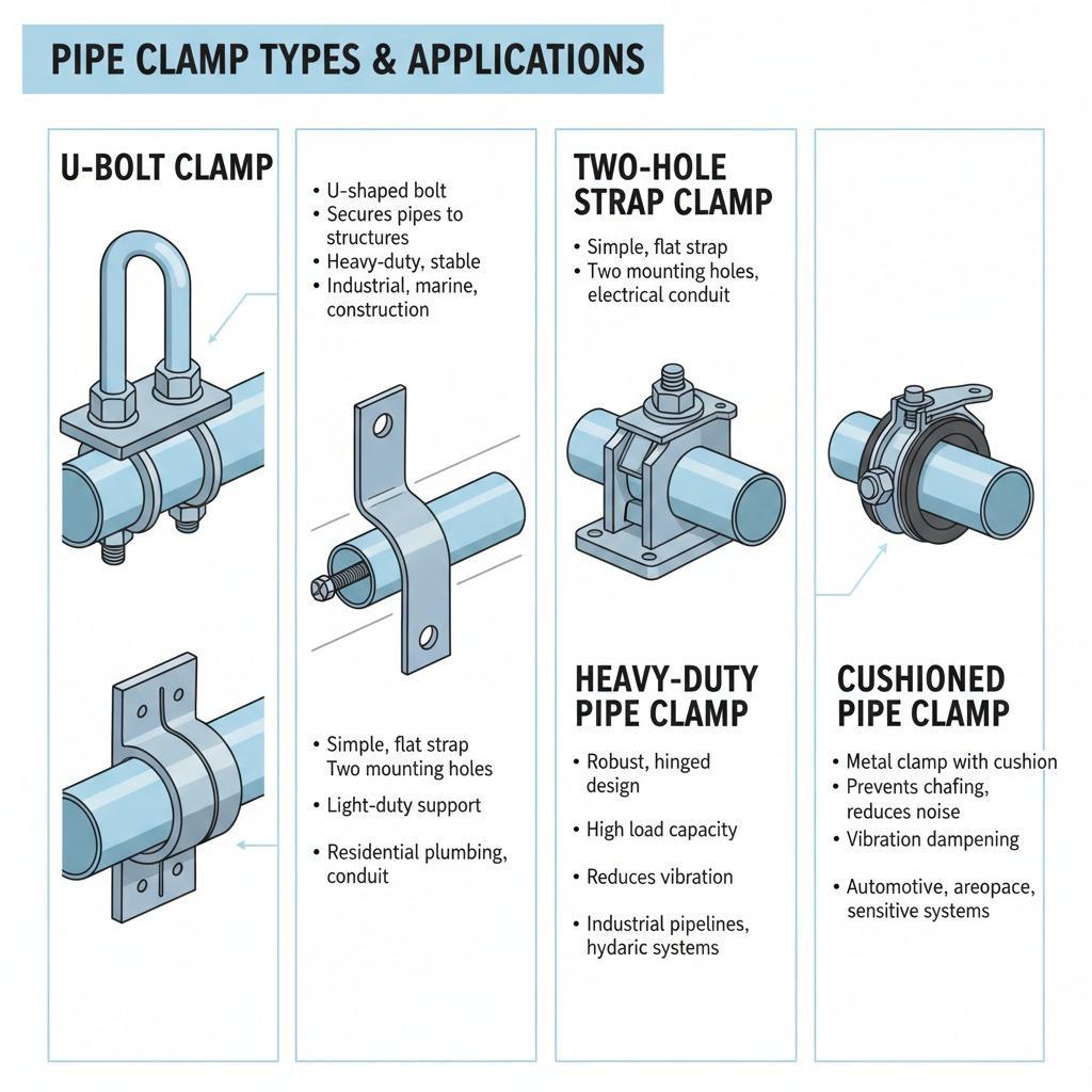 Pipe Clamp Essentials: Types, Uses, and Benefits